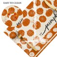 Autumn Linen Fabric Place Mats;Fall Placemat Set for Kitchen Dining