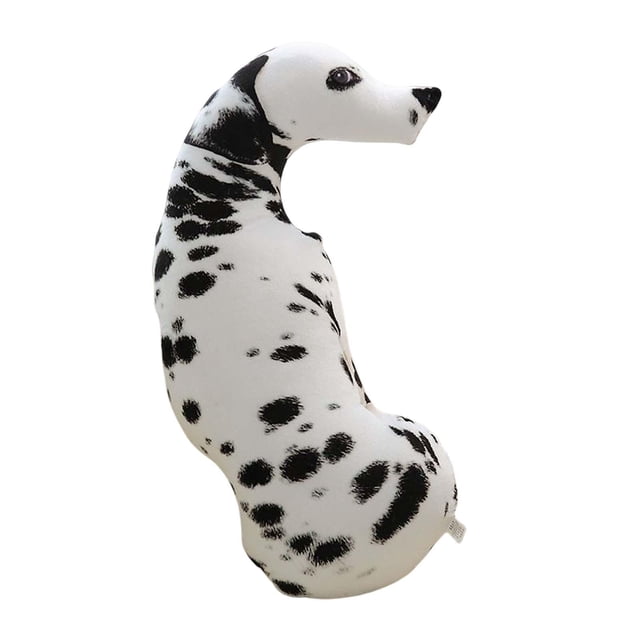 Cojín decorativo con forma de perro estampado, cojín de suelo de 89 cm (35 pulgadas) para sala de estar. Perro manchado
