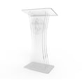 thumbnail image 3 of Loquet en Acrylique Transparent Lucite Podium Pulpit avec Logo Mains de Prière, 3 of 4