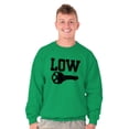 thumbnail image 5 of Low Key Nerd Sarcastic Pun Funny Geek Sweatshirt for Men or Women Brisco Brands X, 5 of 6