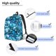 thumbnail image 3 of Disketp Blue Kyanite Mochila de Lona Estampada, Mochila Escolar de Viaje Ligera para Estudiantes y Portátil-Medium, 3 of 5