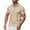 Khaki, variant on ZZwxWA Mens Henley Shirts Outdoor Sport Trendy Collar Golf Shirt Casual Botton V Neck Short Sleeve Summer Fashion Casual Tops Holiday Gift Finder