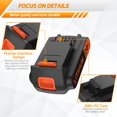 thumbnail image 3 of Batería de repuesto EDETOVAD 20V 2.0Ah de iones de litio para Black+Decker, 3 of 7