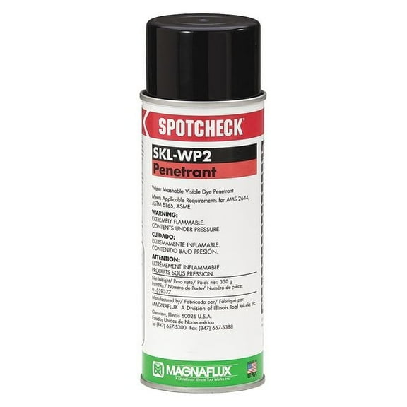 Magnaflux Dye Penetrant,Red,16 oz. SKL-WP2