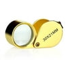 10003G 30 x 21 mm. Jewellers Loupe Eye Magnifying Glass Jewelers Magnifier Golden