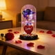 thumbnail image 1 of Luz de Noche con Rosa Preservada para San Valentín | Cúpula de Cristal En Forma de Corazón con Flor de Cristal Led Brillante | Regalo Romántico de Cumpleaños y Navidad para Esposa, Novia, Mamá o Abue, 1 of 6