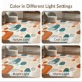 thumbnail image 7 of ODIKA 5'x7' Cream Mid Century Abstract Geometric Washable Area Rug Minimalist Curved Shapes Retro Color Blocks Vintage Balance Easy Care, Non-Shedding, Pet Friendly, for Small Living Room, Bedroom, 7 of 7