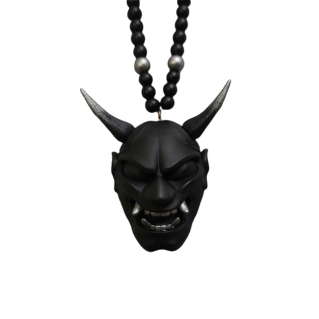 Colgante Colgante De Coche Con Samurai Hannya Japonés Oni Casco Coche Espejo Retrovisor Encanto Colgante De Moda Decoración De Coche seitruly AP006129-02