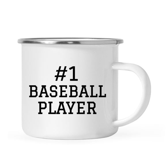 Koyal Wholesale Campfire Coffee Mug Thank You Gift, #1 Baseball Player, Set of 1