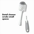 thumbnail image 3 of OXO Tot Bottle Brush 2-Piece Set with Stand, Pebble, 3 of 6