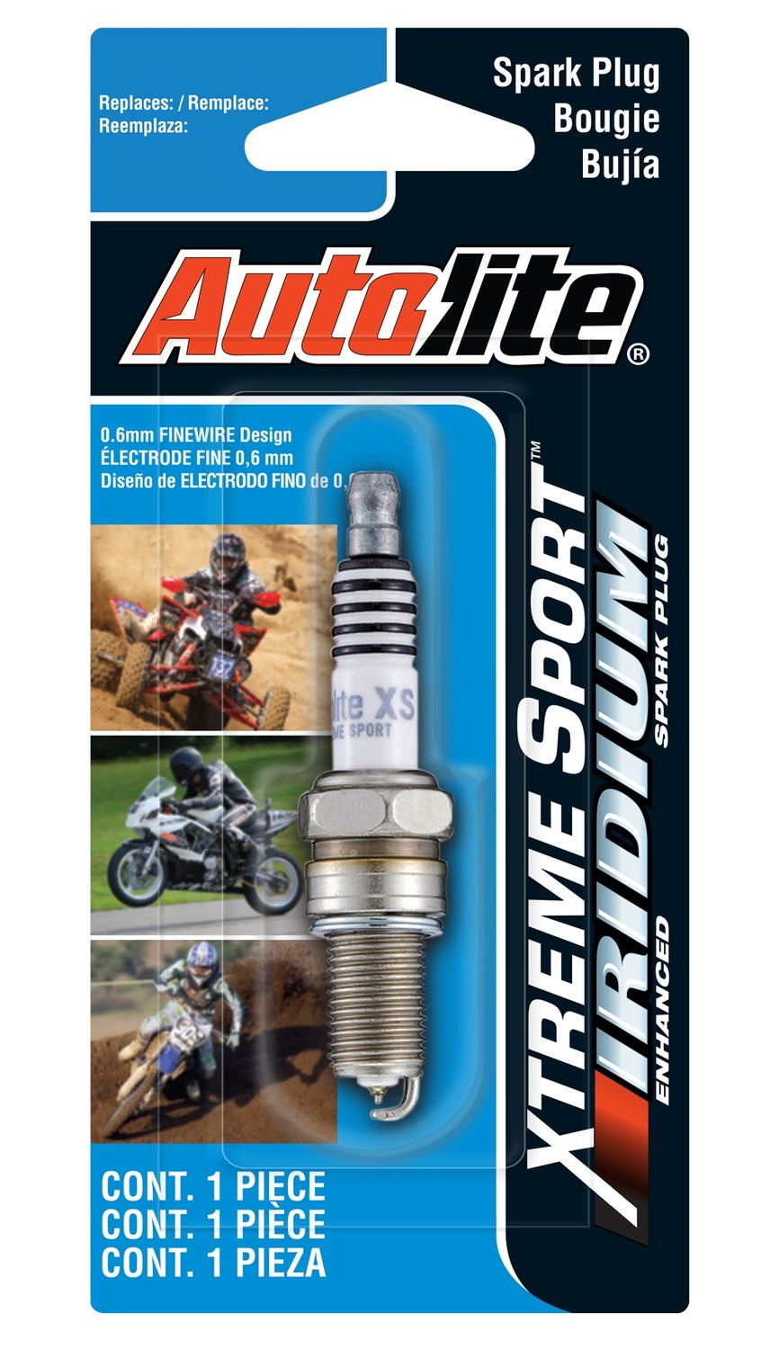 Autolite XS61DP Xtreme Sport Iridium Powersports Spark Plug - Display Pack