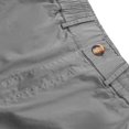 thumbnail image 4 of Men's Cargo Pants Casual Solid Color Cargo Pockets Elastic Rope Waist Casual Cargo Pants Full Length Pants Dark Gray, 4 of 9