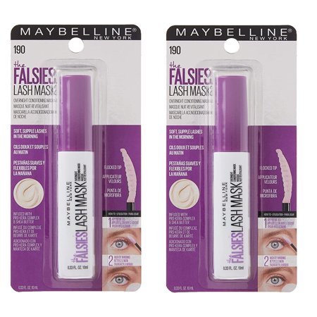 Maybelline New York The Falsies Lash in 190 Overnight Conditioning Mask, Pack of 2