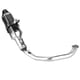 thumbnail image 3 of Cabecera del sistema de escape completo + silenciador deslizante estilo fibra de carbono apto para GY6 125 ANGGREK Otros, 3 of 8