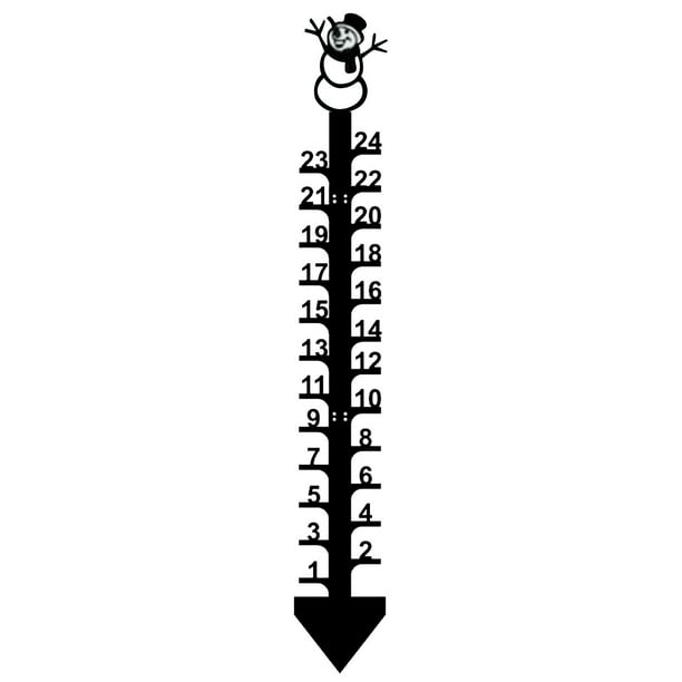 Xihbxyly Indicador de Nieve Navideño, Diseño de Copo de Nieve, Decoración para Exteriores, Metal Pintado a Mano, Base Autonivelante, Decoración Invernal para El Hogar, Regalo Navideño, Tamaño de 61 C