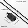 thumbnail image 3 of APSVO Silver Dog Tag Necklaces for Boys Men to My Grandson Gifts from Grandma American Flag Pendant Chain Catholic Christian Religious Birthday Valentines Day Jewelry Gifts Teen Him Tween Kids Ideas, 3 of 5