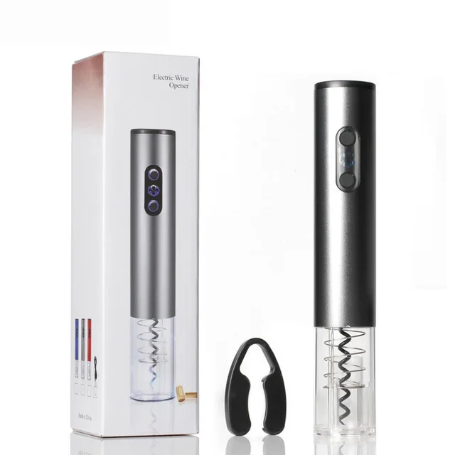 Electric Wine Bottle Opener Set LED Automatic Cork Screw Professional Wine Opener with Foil Cutter