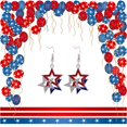 thumbnail image 4 of Independence Day Acrylic Women's Earrings Sturdy Dangle Earrings Sturdy Dangle Earrings Holiday Fashion Jewelry Gifts, 4 of 6