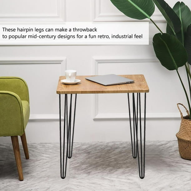 4pcs Table Hairpin Legs 28 30 Heavy Duty Metal Solid Iron Laptop Desk Leg Black Furniture Com 4pcs Table Hairpin Legs 28 30, How To Make Side Table Legs