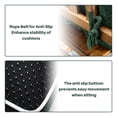 thumbnail image 4 of Galenzoov 22×17×5 inch Ultimate Comfort Rocking Chair Cushion Set - Luxurious Thick Memory Foam with Non-Slip Ties, Water-resistant Seat & Back Pillows for Indoor/Outdoor Rockers, Dark Green, 4 of 8