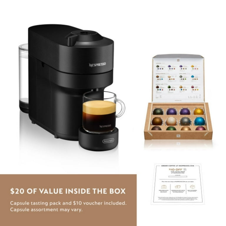 Nespresso Vertuo Pop ブラック コーヒーメーカー Nespresso Vertuo Pop by De'Longhi, Machine Pod Coffee and