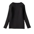 thumbnail image 4 of Girls Long Sleeve Ribbed Knit Pullover Sweater Classic Crewneck Casual Soft Lightweight Top for Kids Youth, 4 of 4