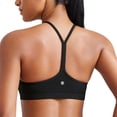 thumbnail image 1 of Sujetador deportivo CRZ YOGA Butterluxe, espalda en Y, acolchado, espalda cruzada, negro, 1 of 7