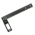 thumbnail image 2 of Lines Multifunctional Right Angle Ruler 90 Degree Multi-Holes High Carbon Steel Angle Ruler Woodworking Lines Drawing Ruler High Positioning and Marking Scribing Ruler Aluminum, 2 of 7