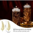 thumbnail image 3 of 60 Pieces Golden Artificial Flowers for Floating Candles Centerpiece 6 Inch Fake Mini Flower Filler Branch Vase Fillers Filling in Floating Candles for Wedding Centerpiece Dinning Table Party Home, 3 of 8