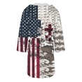 thumbnail image 5 of Women's Fleece Plush Robe Long Warm Plush Bathrobe Loungewear Jacket Printed Comfort Robe, 5 of 5
