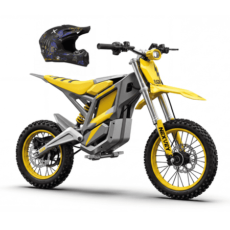 NEXVEY Flash Electric Dirt Bike with Helmet (Size L) for Teens Adults Age 13+, 4000W Peak 35MPH Electric Motocross Bike, Cool Fat Tire High Speed Dirt Bike with Suspension Dual Brake 48V 22.5AH