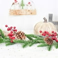 thumbnail image 5 of Dearhouse 5.1ft Artificial Christmas Pine Garland with Red Berry Branch Pine Cone Winter Greenery Garland for Holiday Season Mantel Fireplace Table Runner Centerpiece Décor, 5 of 7
