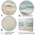 thumbnail image 3 of Designart "Taupe And Azure Seaside Artwork" Beach Floater Framed Wall Art Prints, 3 of 5
