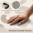 thumbnail image 3 of ODIKA 4'x6' Tan Beige Modern Abstract Geometric Curved Washable Area Rug Contemporary Minimalist Scattered Shapes Playful Stain Resistant, Low Pile, Easy Care for Dorm Room, Small Living, 3 of 4