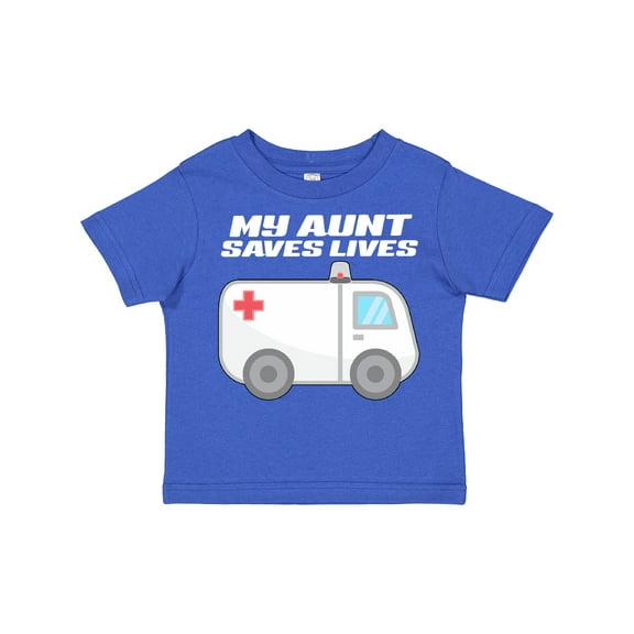 Inktastic My Aunt Saves Lives- Ambulance Boys or Girls Toddler T-Shirt