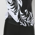 thumbnail image 6 of Women Swimsuits Tankini Swimsuits for Printed Swim Suits 2Pcs Bathing Suits With Shorts Athletic Swimdress Black XL, 6 of 7