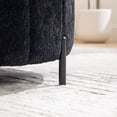 thumbnail image 7 of Arouseden 31" Black Round Storage Ottoman with Tray, Large Round Ottoman Coffee Table with Storage,Chenille Circle Ottomans,Big Round Ottoman with Storage for Living Room, 7 of 7