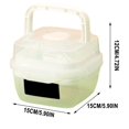 thumbnail image 3 of ¡Oferta por Tiempo Limitado!, Caja de picnic de doble capa Caja de ensalada de frutas Lonchera portátil Contenedores sellados para verduras Comida liviana Lonchera de gran capacidad Akmoler, 3 of 8