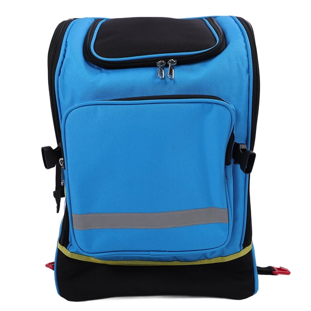 Sac à Dos pour Outils Roulant, Sac Organisateur d'Outils Grande Capacité avec Barre de Traction pour Montée d'Escalier, Sac à Dos pour Outils Roulant pour Électricien Sac à Outils Robuste sur Roue 35 L