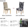 thumbnail image 2 of Printed Dining Chair Slipcovers Washable Softness Elastic Installation Chair Protector Banquet Chair Seat Cover for Hotel and Wedding Ceremony(Colour12,Set of 2), 2 of 7