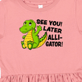 thumbnail image 4 of Inktastic See You Later Alligator Girls Toddler Dress, 4 of 5