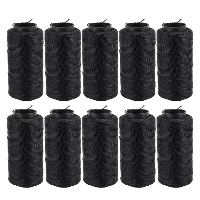 10 Uds hilo elástico de coser impermeable resistente al desgaste hilo elástico negro de nailon suave para bordado y manualidades DIY
