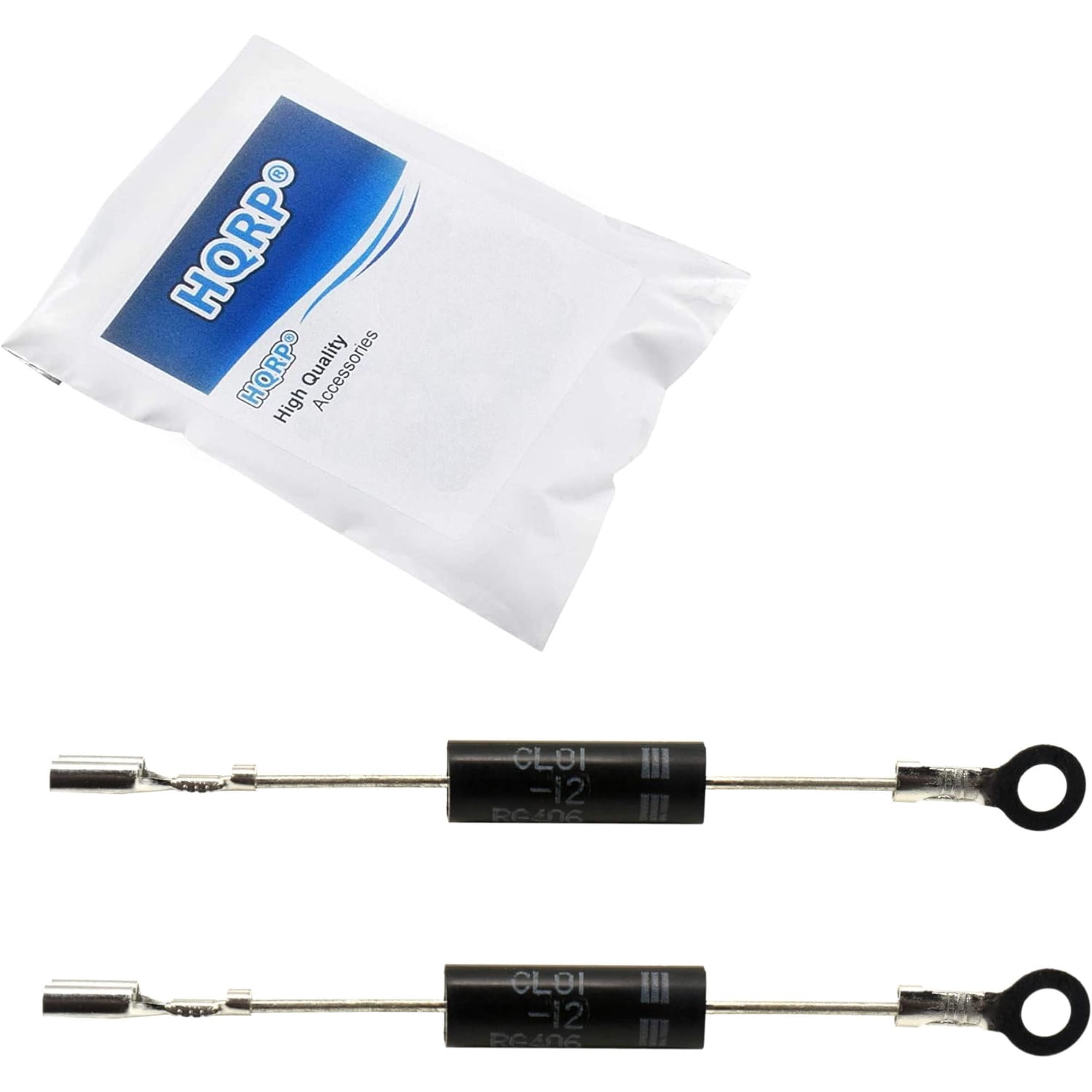 HQRP 2-Pack Microwave Oven Rectifier Diode 12kV 350mA compatible with CL01-12 HVM12 T3512 512TH RG406 512H T3512 3512 GE WB27X10930 Samsung DE91-70063D LG 6851W1A002E WB27X1160 5304417430 WP13091701