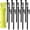 Black, variant on Wellmax 10PC Heavy Duty Tent Stakes with 2PC Glow in Dark Rope 3/16" x50ft and 1/4" x50ft Black