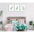thumbnail image 3 of Green Leaf Wall Art Bathroom Wall Decor Eucalyptus Canvas Pictures Watercolor Modern Bohemia Botanical Canvas Artwork Conemporary Minimalism Canvas Art Prints for Bedroom Living Room Wall Decor 12" x, 3 of 5