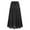 Black, variant on YDFCWXW Maxi Skirts for Women Tiered Long Skirts Pleated A Line Adjustable Elastic Waist with Drawstring Flowy Long Skirt Green, M