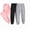 Black, Light Grey , Pink, variant on Girls Sweatpants Toddler 3Pack Jogger Pants with Pockets Soft Comfy Kids Clothes 3t-4t