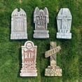 thumbnail image 2 of Halloween Decoration Outdoor Yard Tombstone: Foam RIP Graveyard Headstones - Graves Scary Gravestones Vintage Yard Signs Lawn Cemetery Decor Outside, 2 of 4
