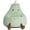 Green, variant on Rabbit-Shaped Plush Bean Bag Chair with Non-Slip Bottom, Detachable Faux Fur Cover & Supportive Foam Fill