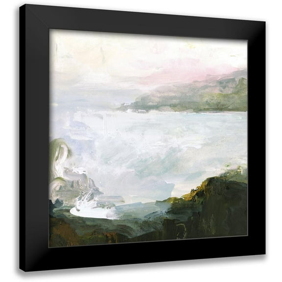 Borges, Victoria 12x12 Black Modern Framed Museum Art Print Titled - Misty Cape II